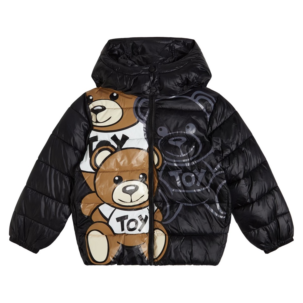 NWT Moschino Printed puffer jacket Sz 14